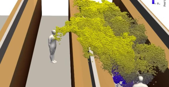 Ево како се корона шири када се неко накашље!