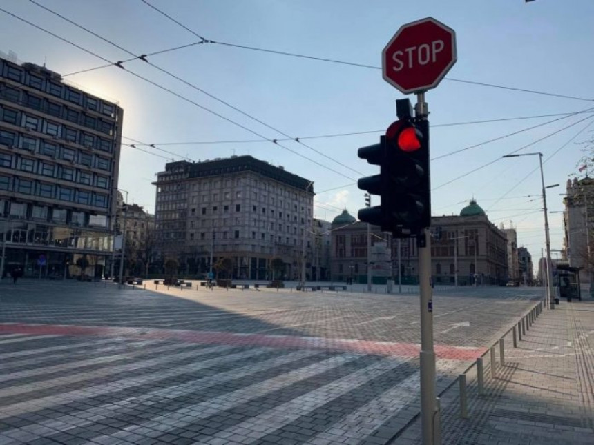 Beogradske ulice za vrijeme najdužeg policijskog časa