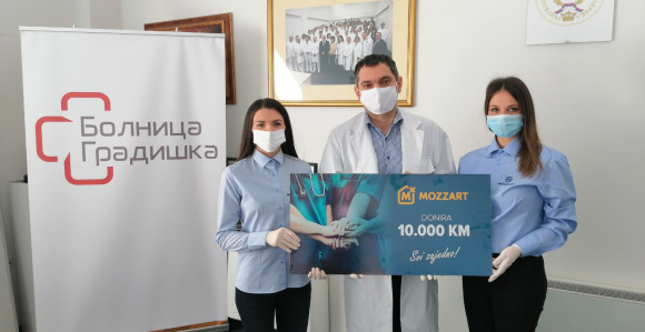 Mozzart donirao sredstva za bolnicu i Centar za socijalni rad