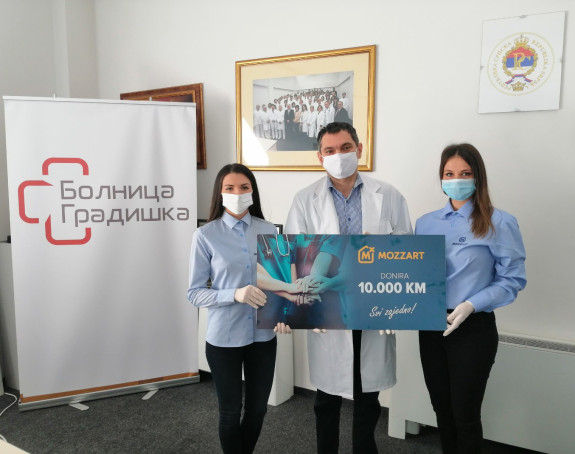 Mozzart donirao sredstva za bolnicu i Centar za socijalni rad