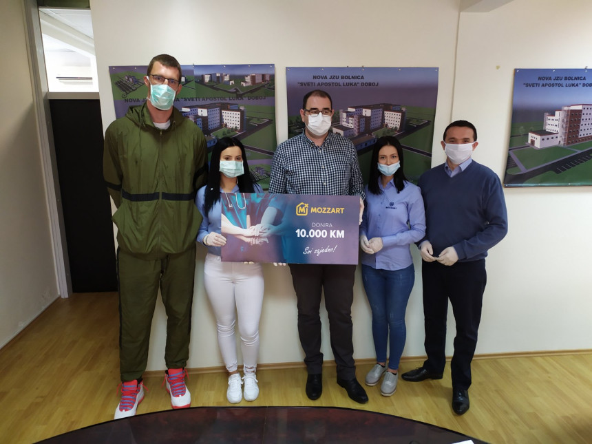 MOZZART i Ognjen Kuzmić donirali sredstva Doboju