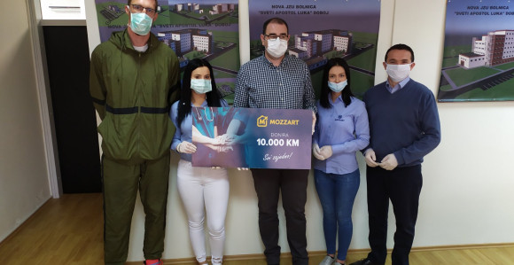 MOZZART i Ognjen Kuzmić donirali sredstva Doboju