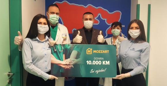 MOZZART donirao pomoć bolnicama i građanima