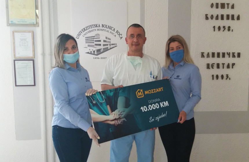 Моззарт донирао средства болници и грађанима у Фочи