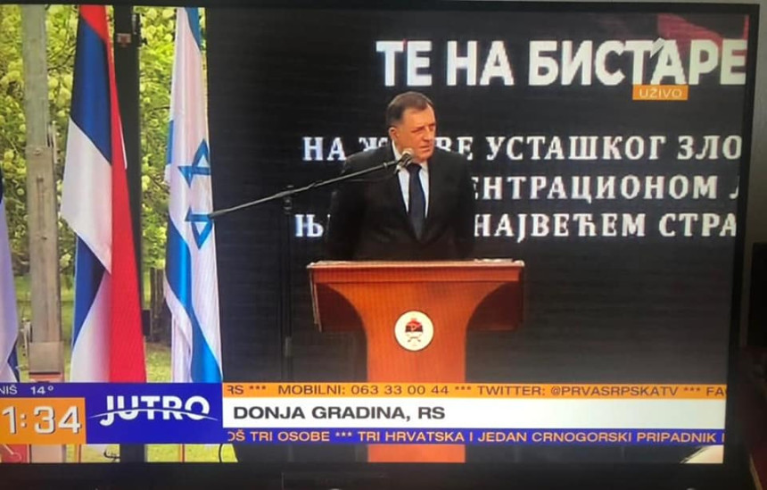 Срамно обраћање са светог мјеста држећи руке на леђима и стражњици