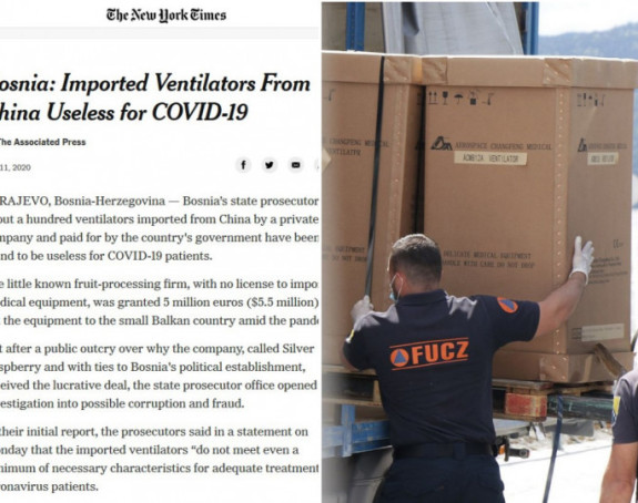 "New York Times" o respiratorima: Nije to ništa čudno!