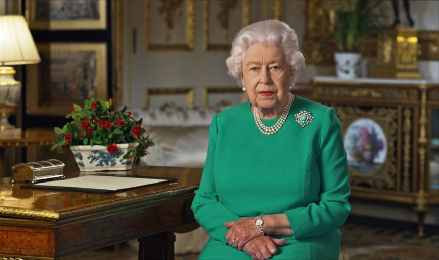 Britanska kraljica u stilu virusa korona