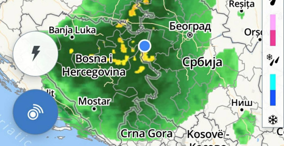 Jake padavine uz moguće lokalne bujice i poplave