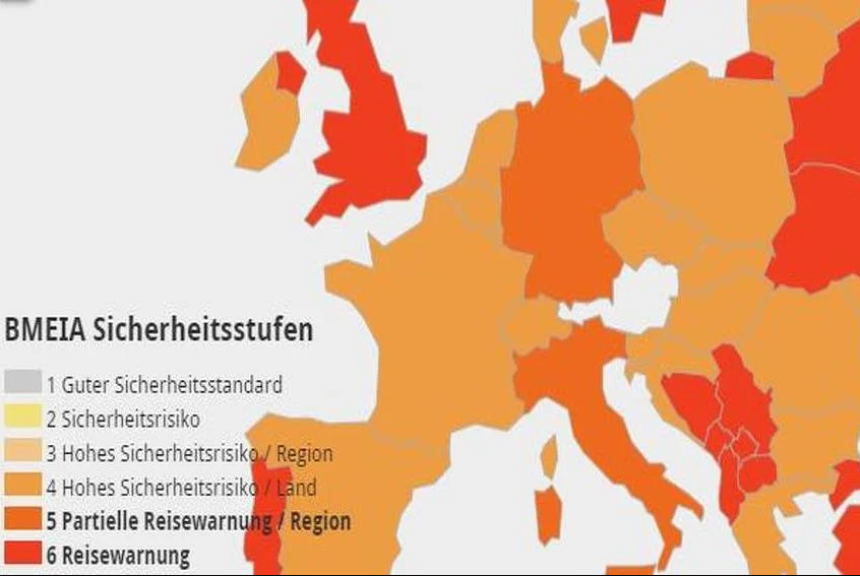 Austrija od danas upozorava građane da ne putuju u BiH