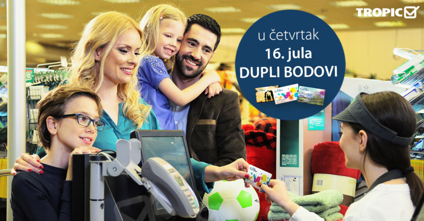 Dupli bodovi u marketima Tropic i mojMarket