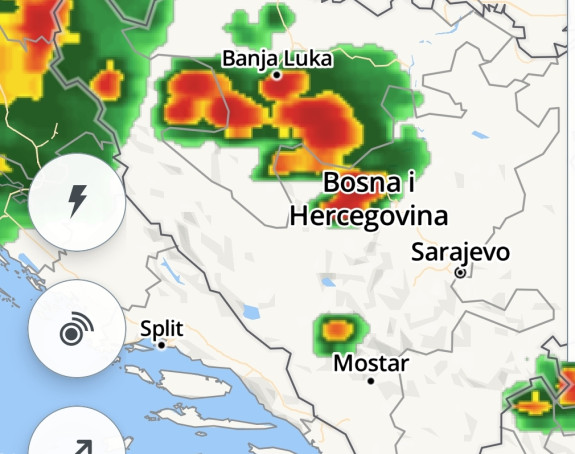 Nevrijeme u zapadnom i centralnom dijelu BiH
