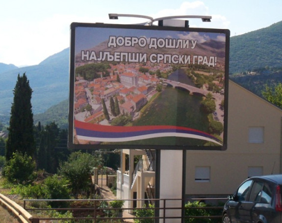 Bilbord u Trebinju kao odgovor na provokacije
