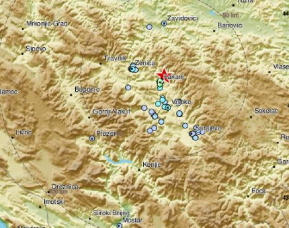 Zemljotres jačine 3,8 stepeni pogodio Kakanj