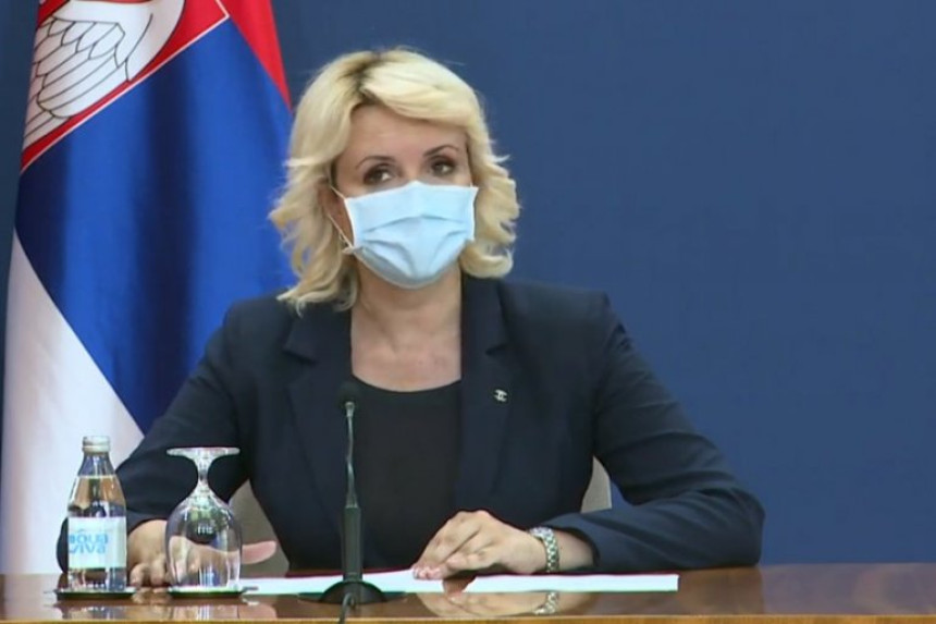 Kisić Tepavčević najavila popuštanje mjera u Srbiji