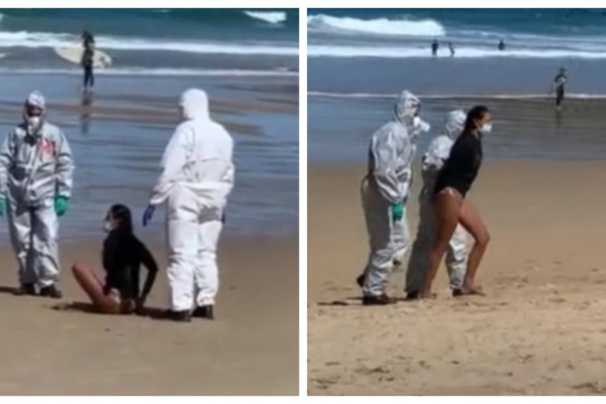 Zaražena djevojka širila koronu na plaži, pa uhapšena