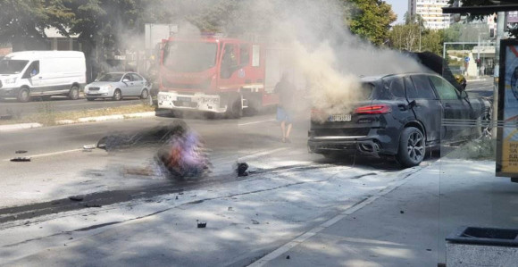 Eksplozija na Novom Beogradu, zapaljen džip