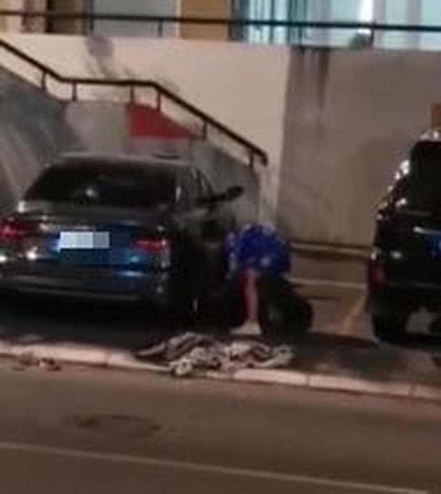 Pjevačica razlupala auto pukovnika policije (VIDEO)