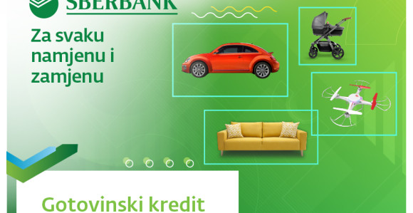 Uz Sberbank a.d. Banja Luka gotovinske kredite vaši planovi i želje nisu više nedostižni