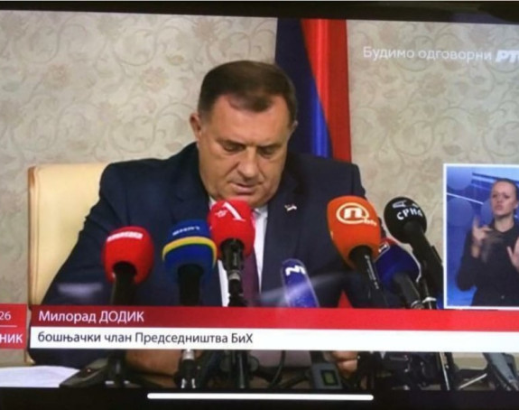 Додик на РТС-у "бошњачки" члан Предсједништва!