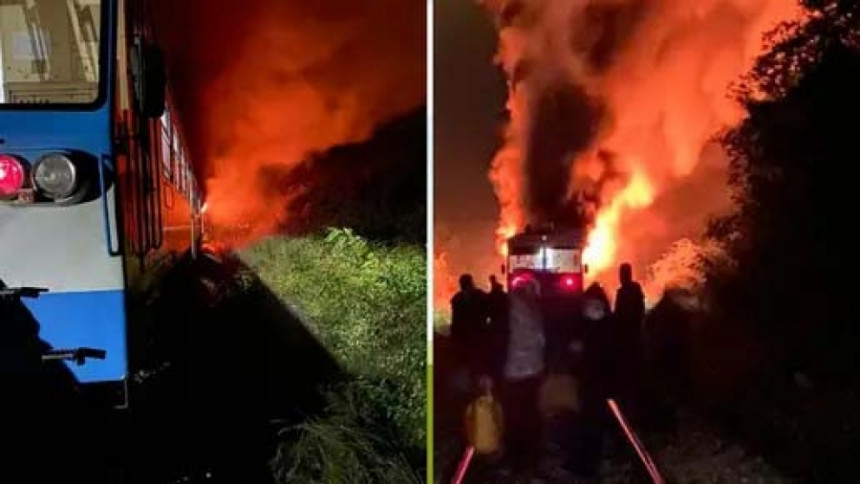 Potpuno izgorio putnički voz u Hrvatskoj