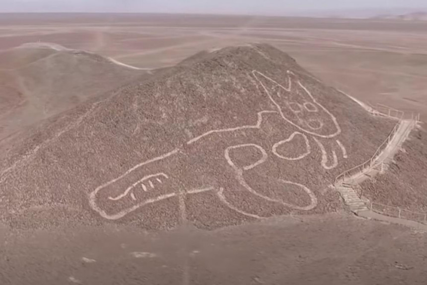 Otkriven crtež mačke u peruanskoj pustinji star 2.000 godina!(VIDEO)