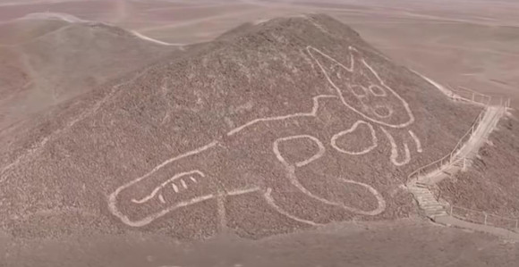 Otkriven crtež mačke u peruanskoj pustinji star 2.000 godina!(VIDEO)