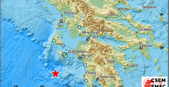 Jak zamljotres dogodio se u Jonskom moru