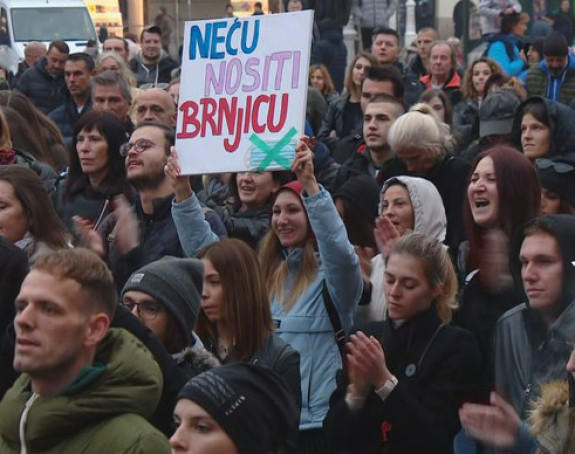U Zagrebu protest zbog mjera Štaba civilne zaštite
