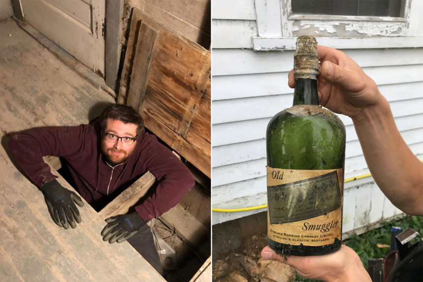 Kupili kuću iz vremena prohibicije i pronašli 66 flaša viskija!