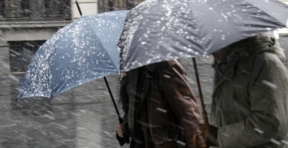 Prvi snijeg na ulicama Beograda