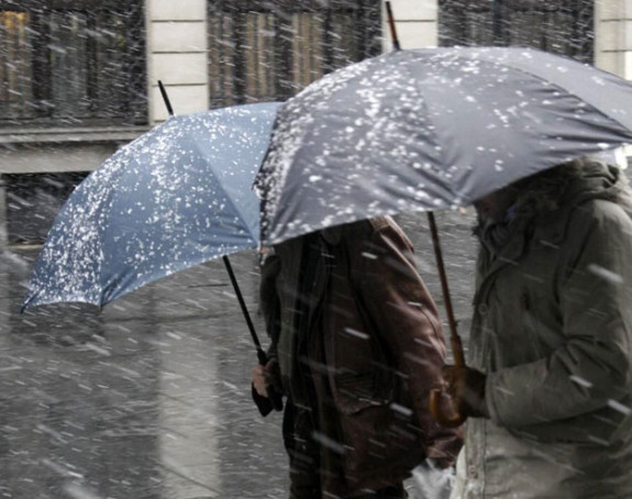 Prvi snijeg na ulicama Beograda