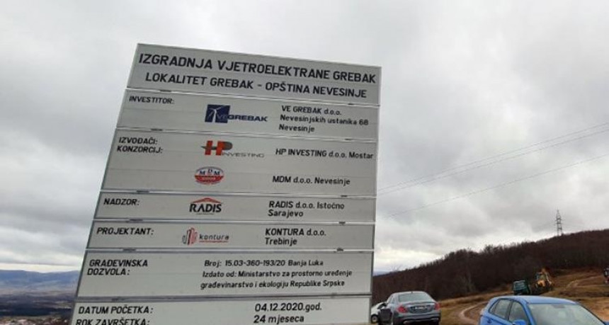Počela izgradnja vjetroelektrane u Republici Srpskoj