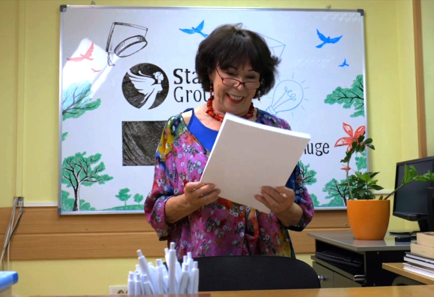 Seka Sabljić na snimanju spota u Bijeljini