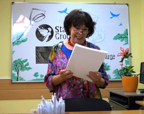 Seka Sabljić na snimanju spota u Bijeljini