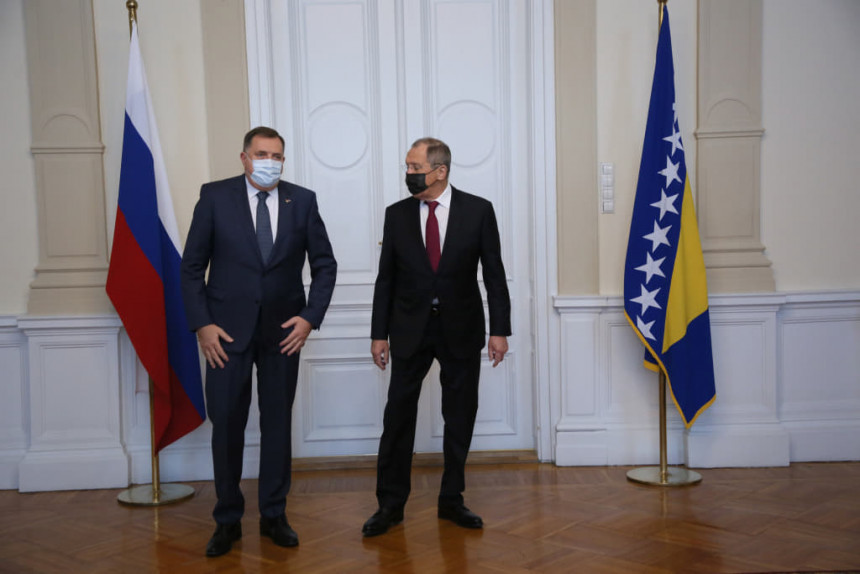 Dodik se zahvalio Lavrovu na zvaničnoj posjeti BiH