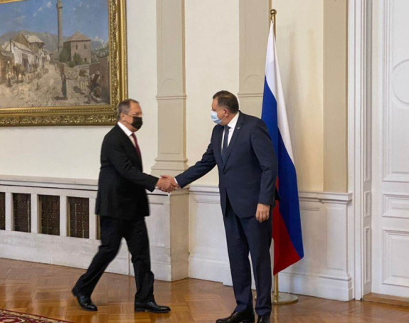 Samo Dodik dočekao Lavrova u Predsjedništvu BiH