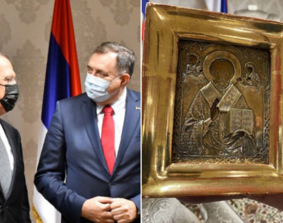 Dodik poklonio Lavrovu ikonu koja je nestala iz Ukrajine?!
