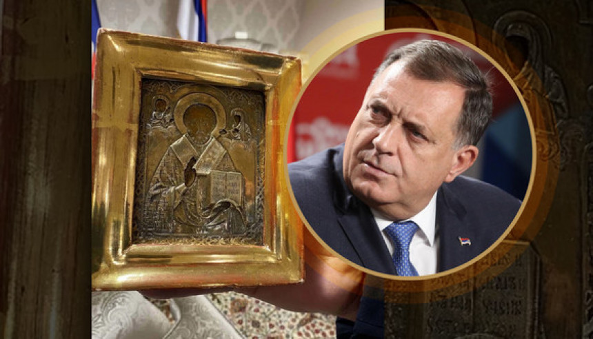 Амбасада Украјине позива Додика да врати икону!
