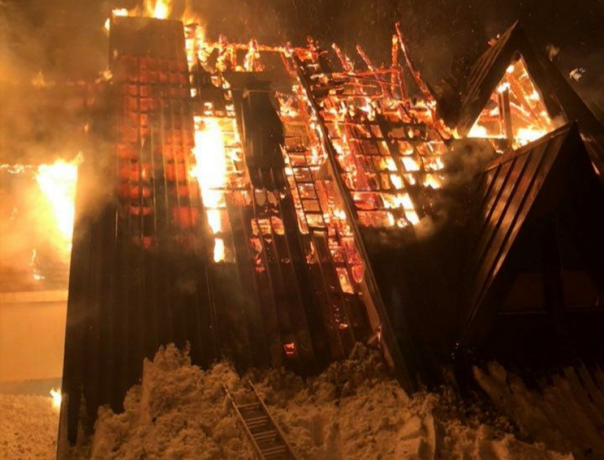 Izgorio objekat na Jahorini, nije bilo povrijeđenih