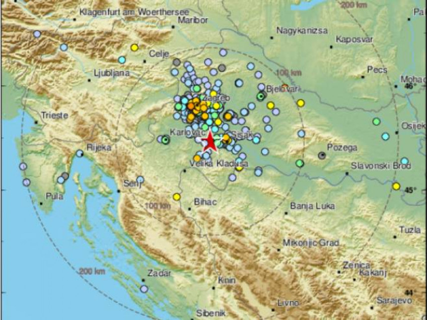 Нови земљотрес код Сиска - 3,9 степени по Рихтеру