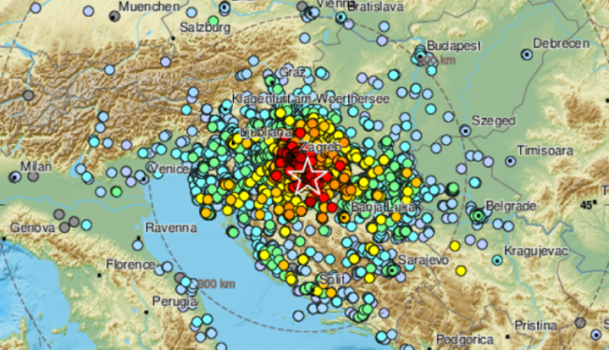 Нови земљотрес потресао Хрватску, има штете у Петрињи