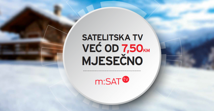 Mtel: Satelitska TV već od 7,50 KM mjesečno!