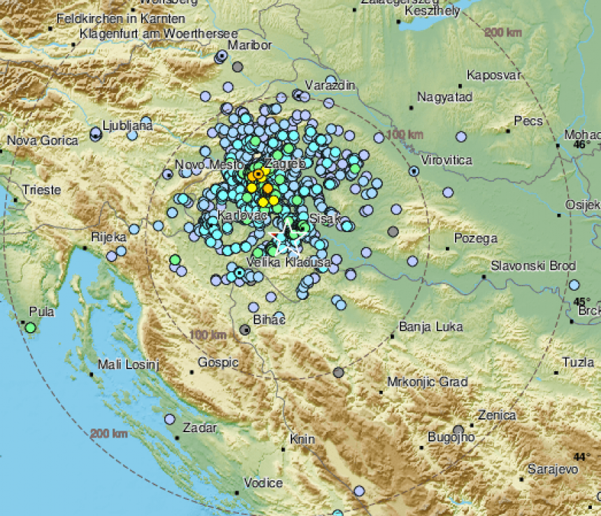 Земљотрес јачине 3,8 степени потресао Хрватску
