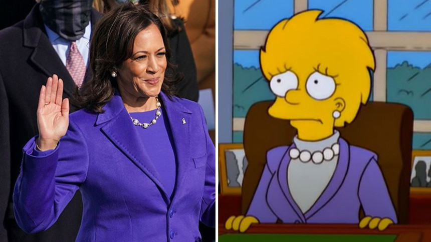 Fanovi ponovo veruju u "moć Simpsonovih": Kamala obučena slično kao i Lisa!