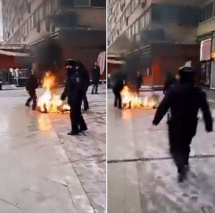 Москва: Мушкарац се полио бензином и запалио