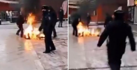 Moskva: Muškarac se polio benzinom i zapalio