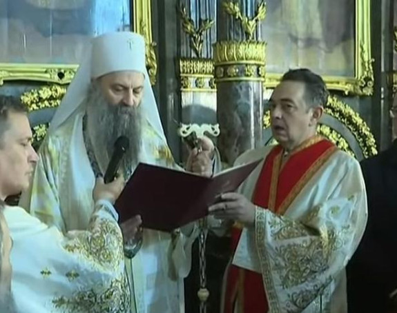 Нови поглавар СПЦ: Устоличен патријарх српски Порфирије