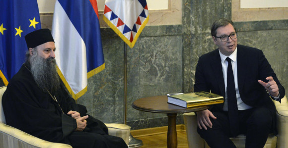 Prvi zvanični sastanak Vučića i patrijarha Porfirija
