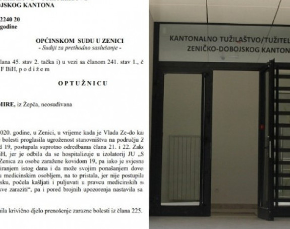 Optužnica zbog namjernog širenja virusa korona