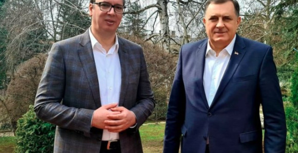 Додик поново код Вучића, али без изјава за медије